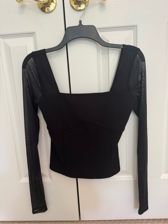 Abercrombie & Fitch Tops - Abercrombie & Fitch Black Long-Sleeve Square Neck Top